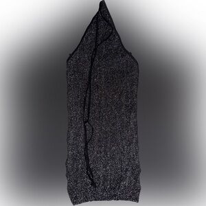 Black Sparkly Halter Top